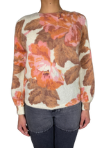 Sweater Beige Flores