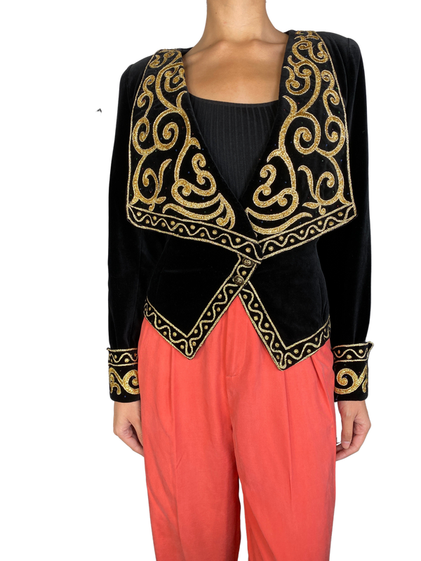 Chaqueta Velvet Bordada