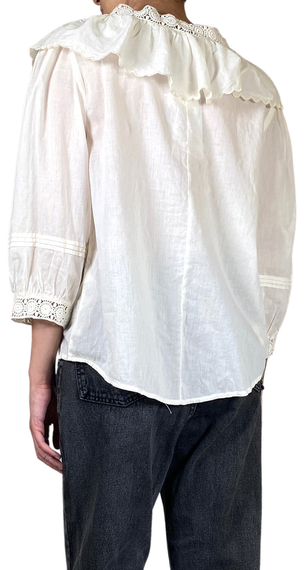 Blusa Crema Broderie