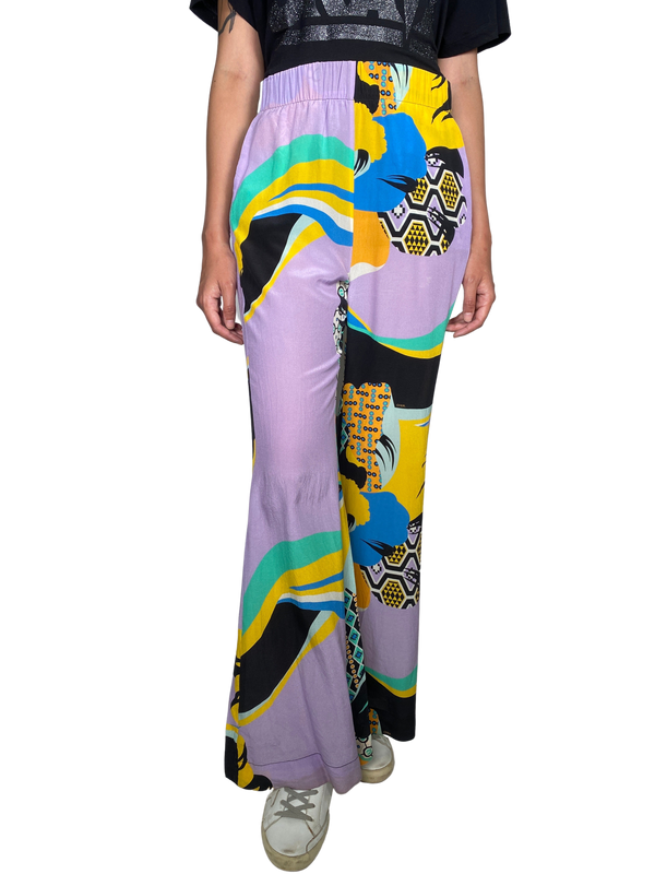 Pantalón Seda Multicolor