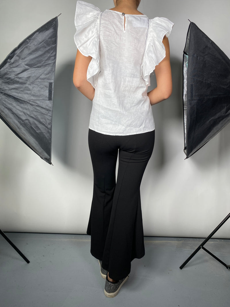 Blusa Blanca Vuelos