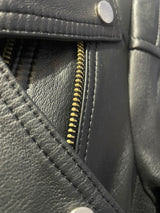 Chaqueta Cuero Biker Lana