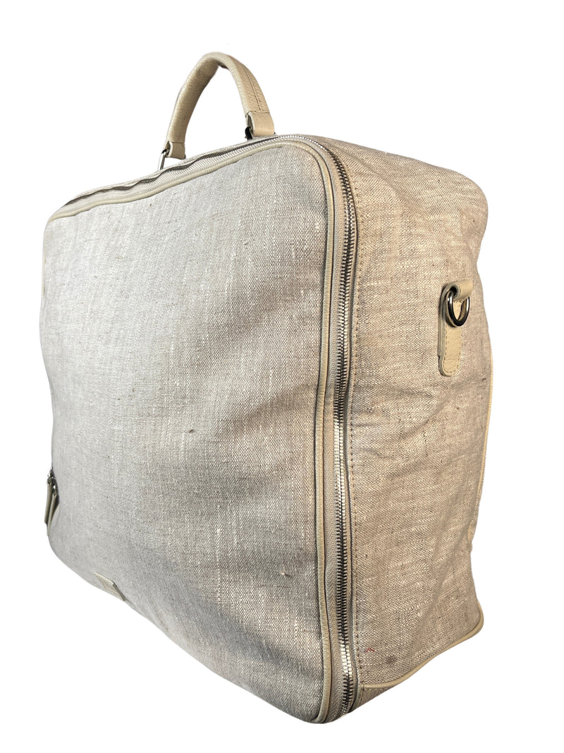 Weekender Lino Y Cuero
