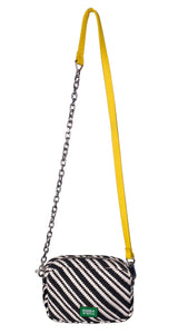 Bandolera Tejida Blanco y Negro