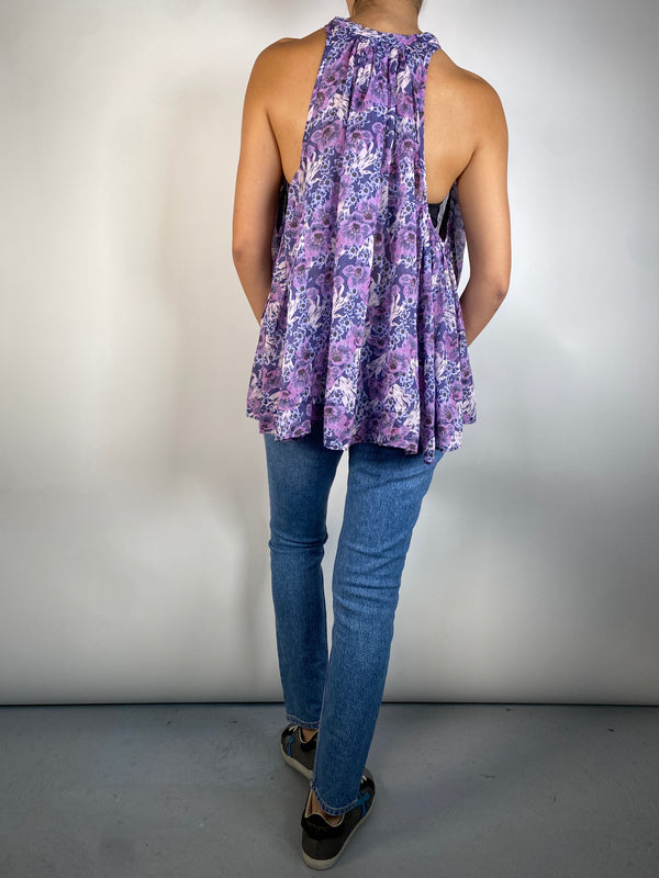 Blusa Flores Traslucida