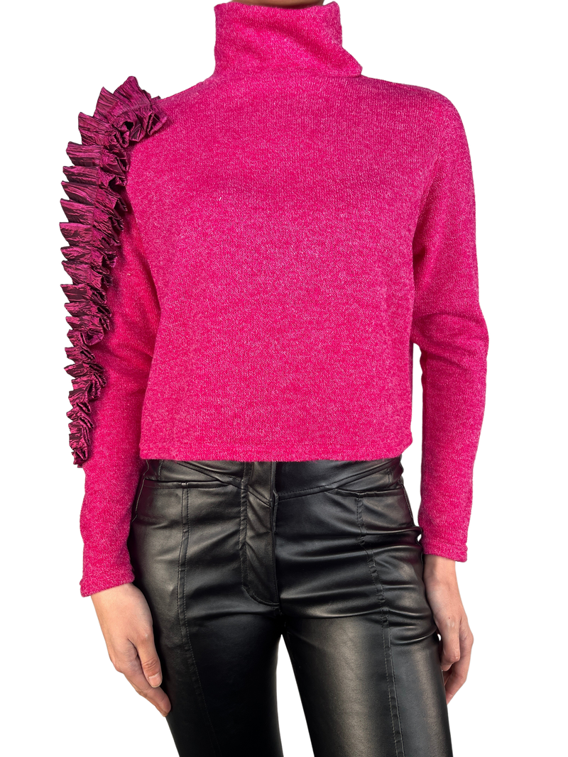 Sweater Vuelos Fucsia