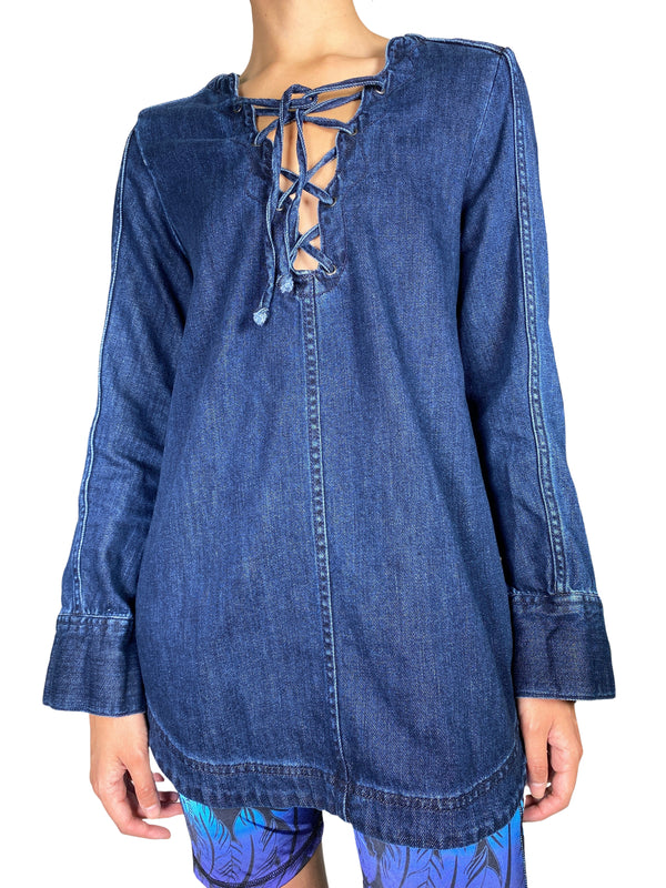 Blusa Denim Azul