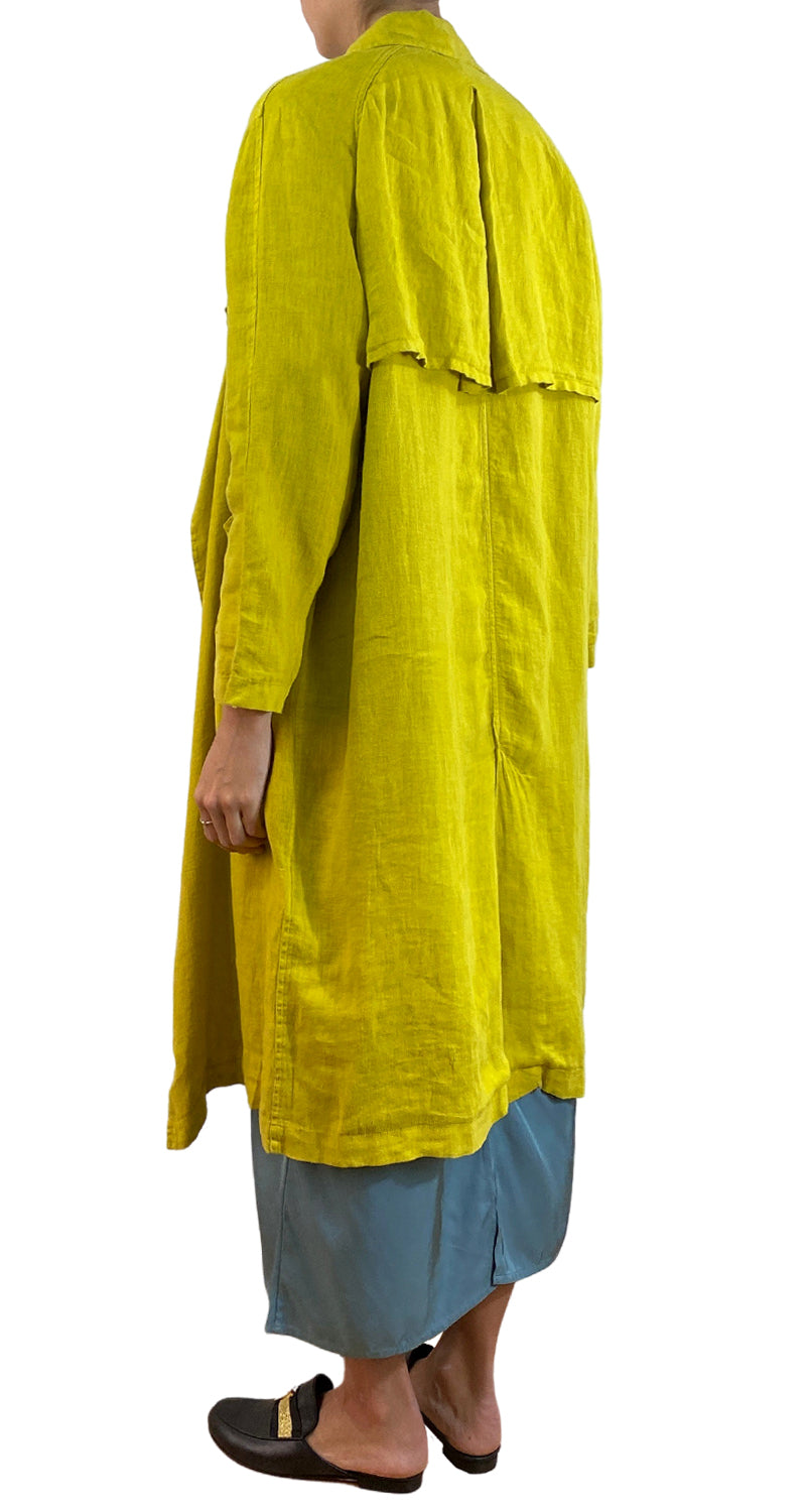 Chaqueta Lino Mostaza