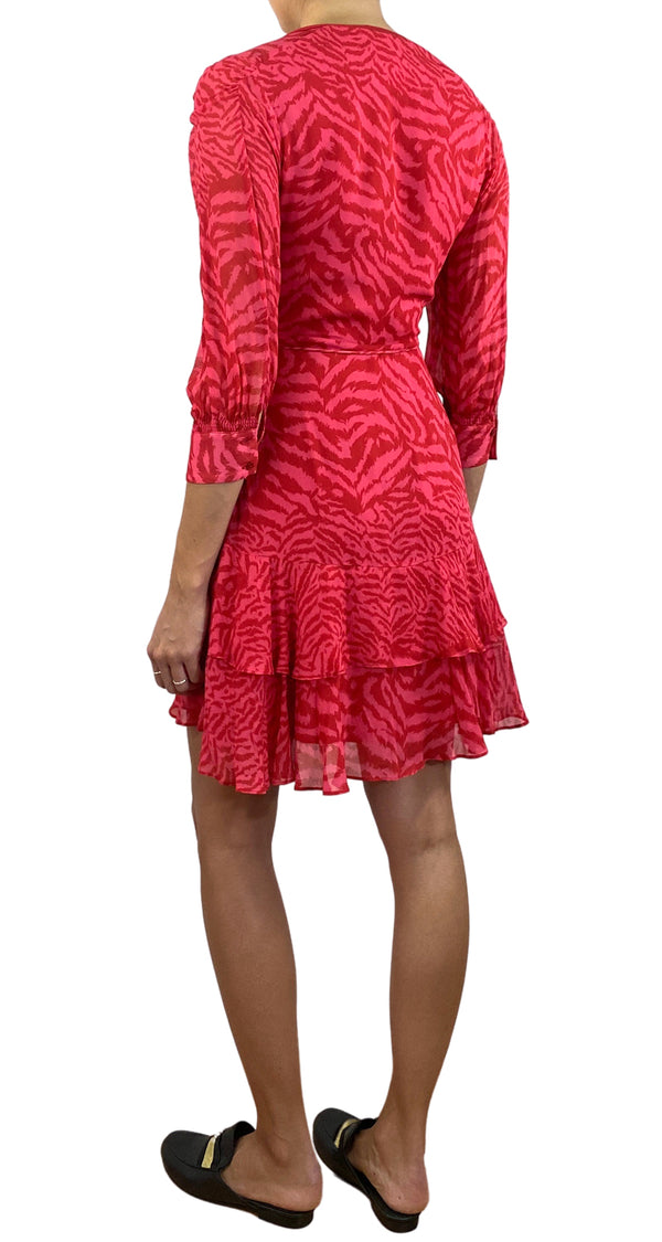 Vestido Rojo Animal Print