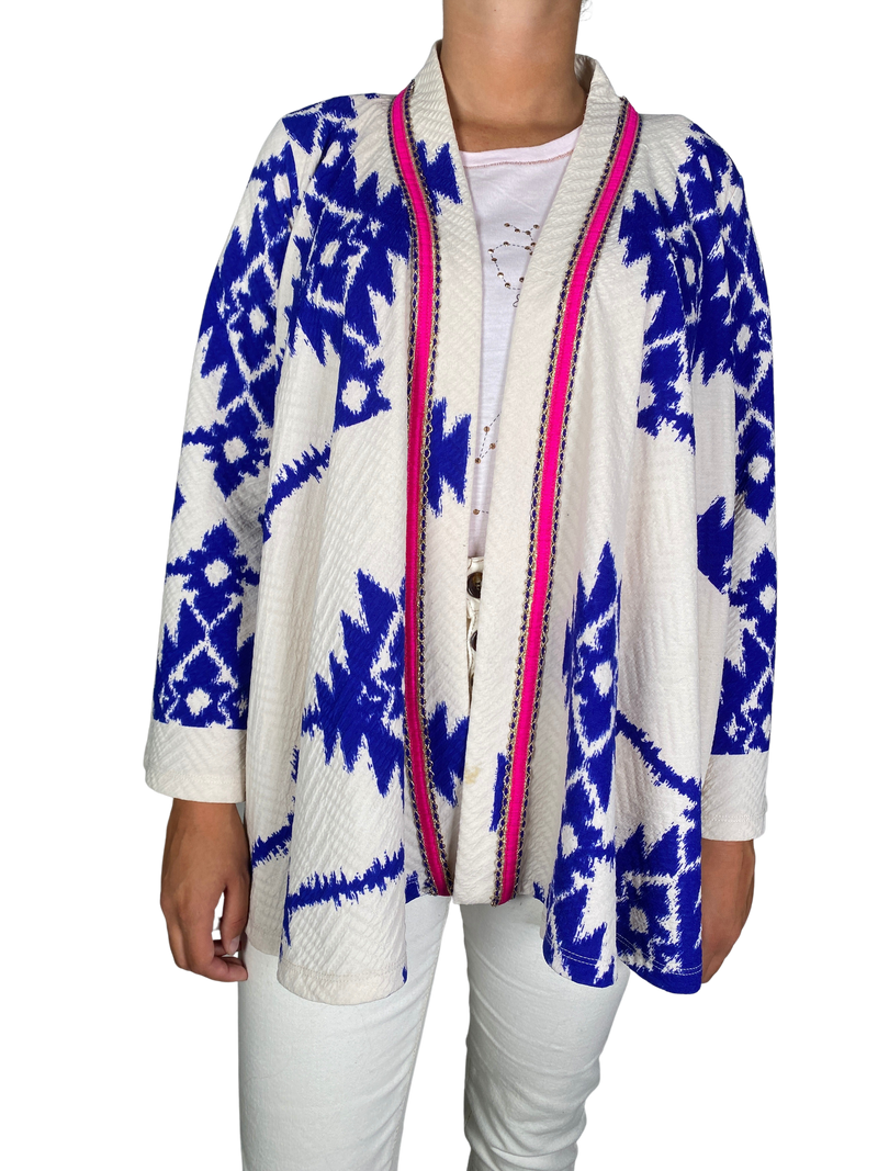 Kimono Estampado Azul