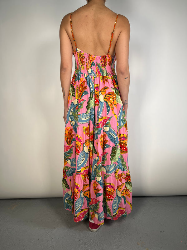 Vestido Lino  Y Viscosa