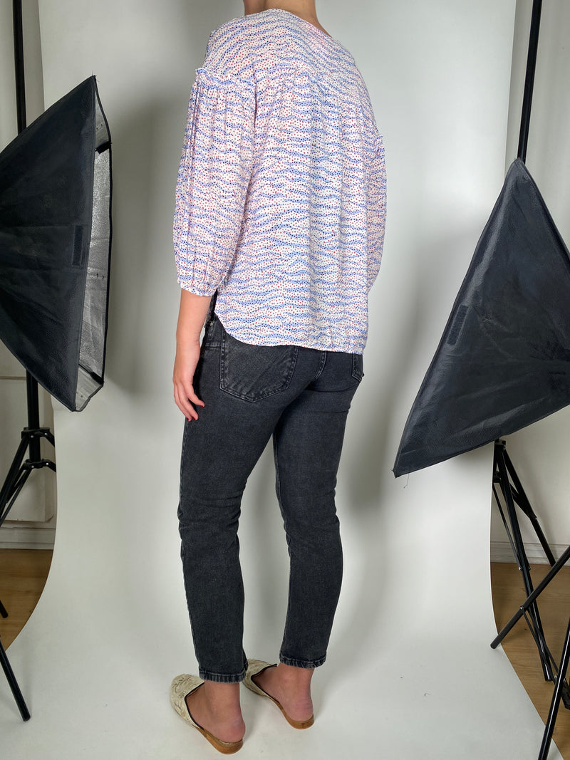 Blusa Mangas 3/4 Multicolor