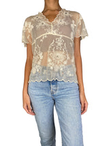 Blusa Blanca Encaje