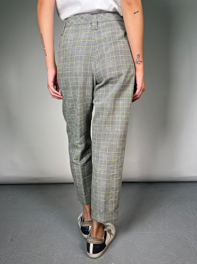 Pantalón Tartán Lino