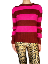Sweater Rayas Fucsia