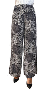 Pantalón Negro Estampado