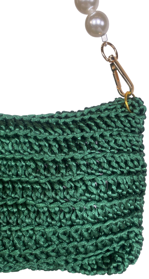 Bolso Tejido Perlas