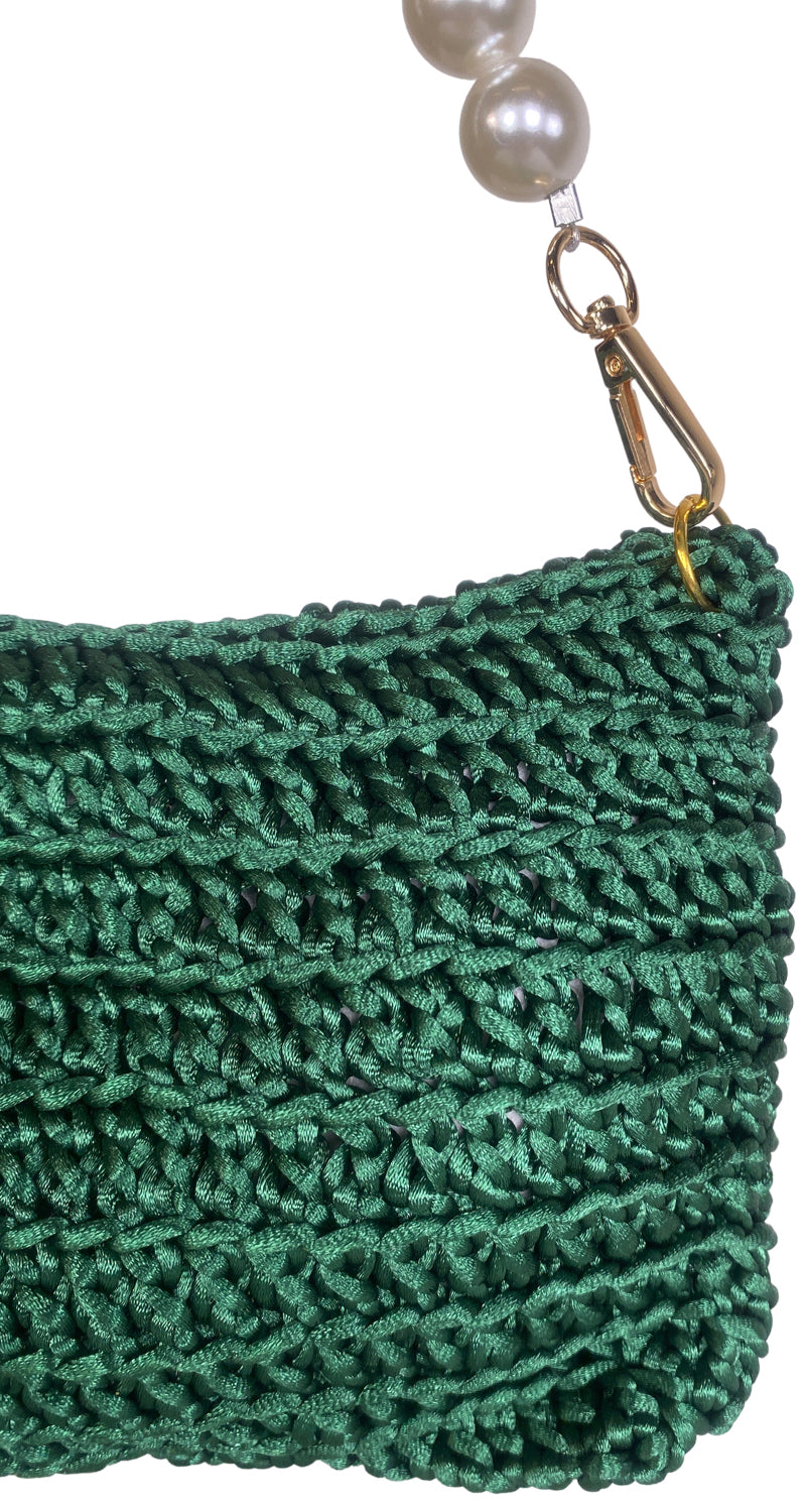 Bolso Tejido Perlas