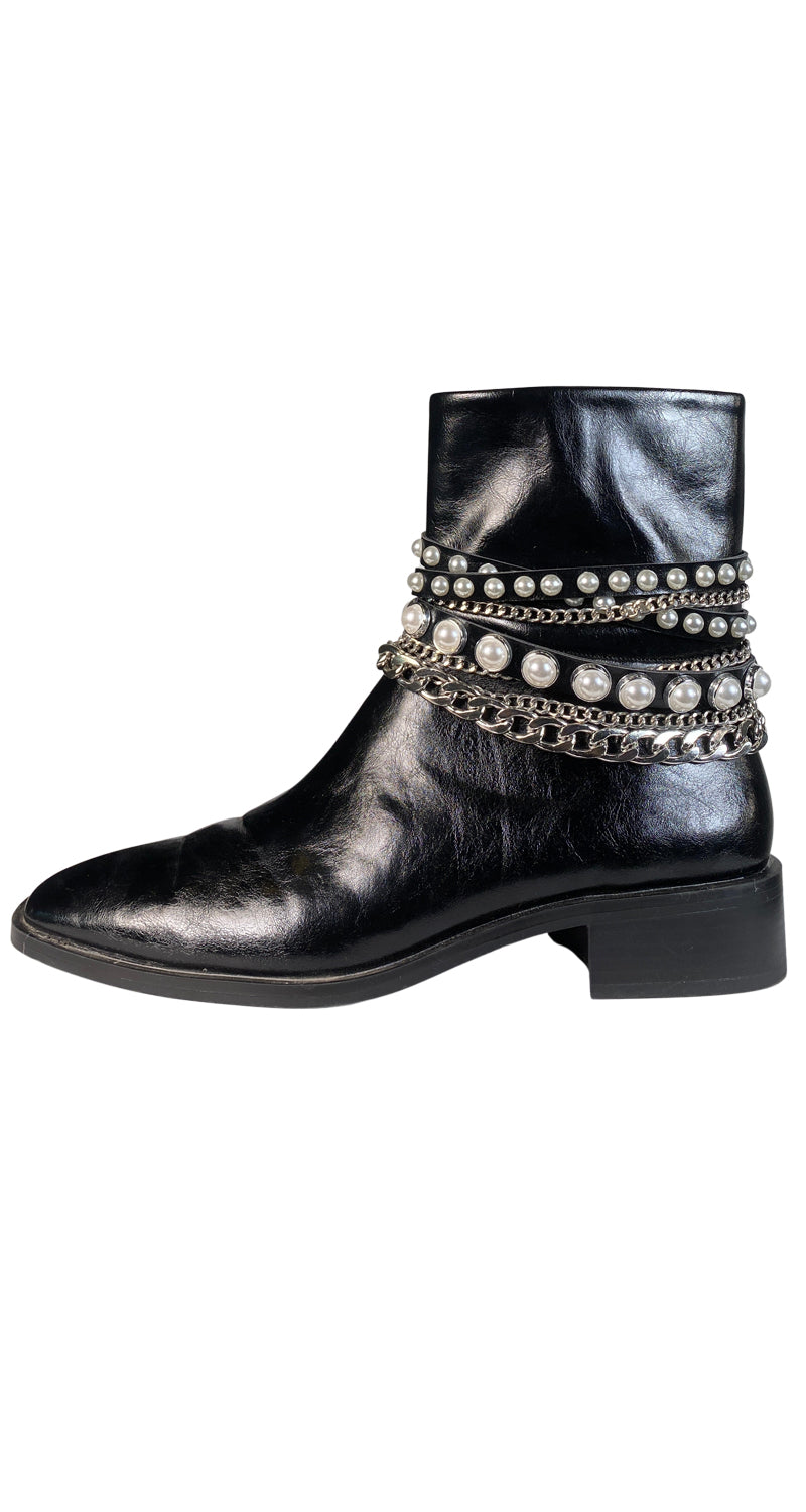 Botines Cadenas y Perlas