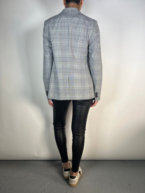 Blazer Gris Cuadros