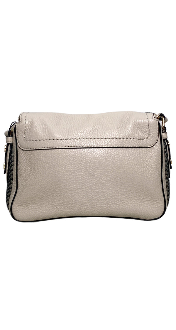 Bandolera Cuero Beige