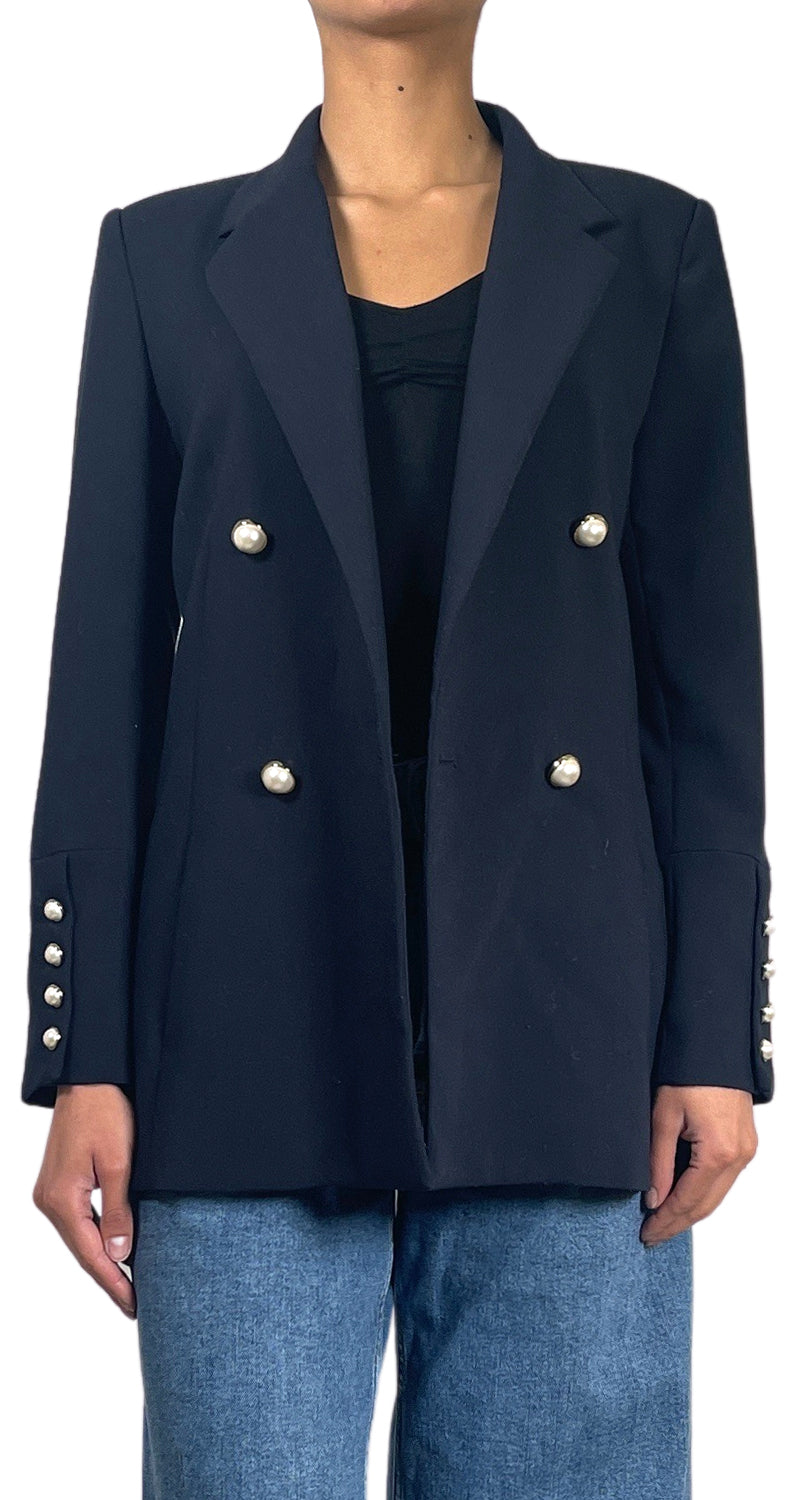 Blazer Botones Perlas