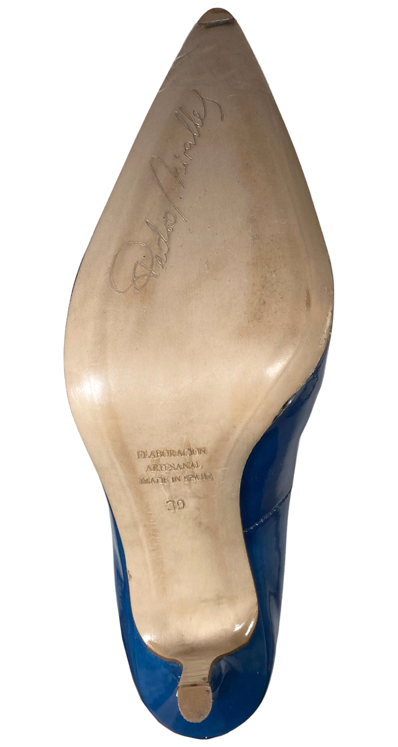 Zapatos Charol Azul