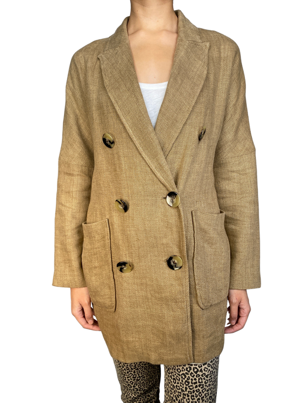 Chaqueta Lino Oversize