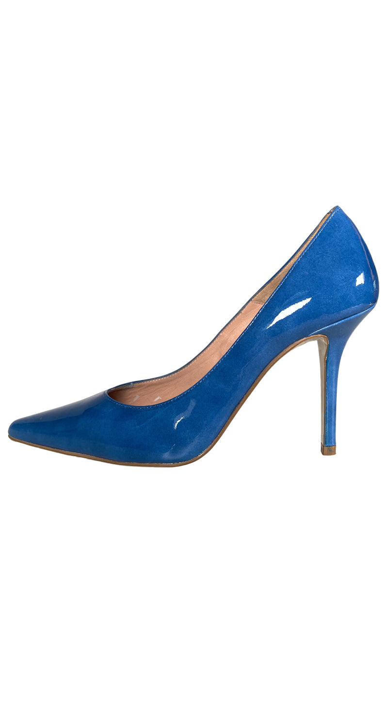 Zapatos Charol Azul