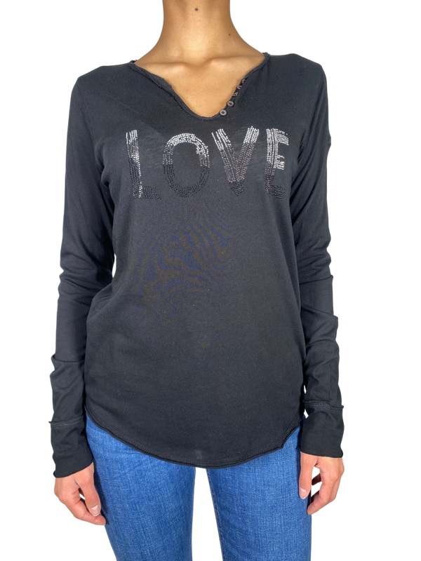 Polera Negra Love