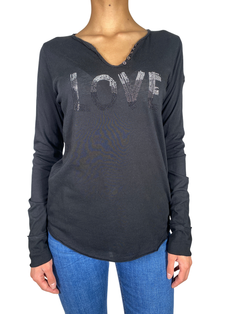 Polera Negra Love