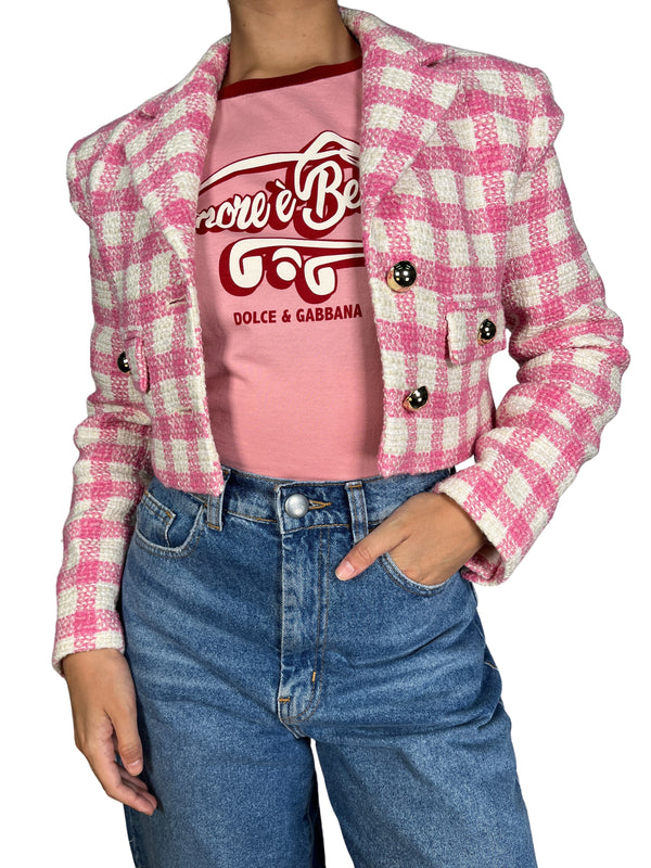 Chaqueta Tweed Corta