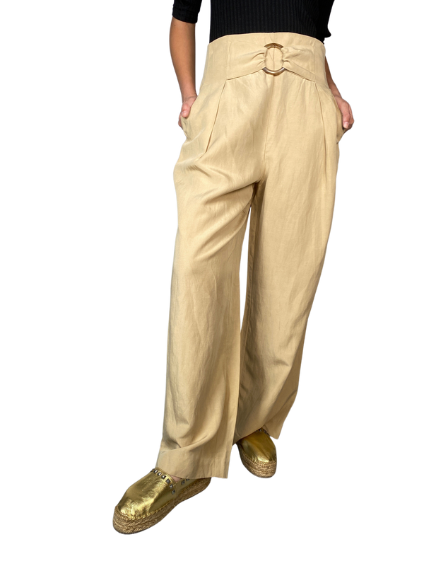 Pantalón Palazzo Beige