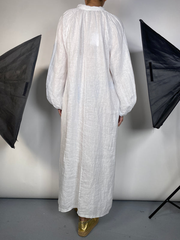 Vestido Blanco Lino