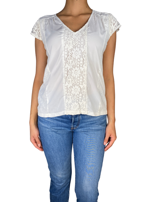 Blusa Blanca Broderie