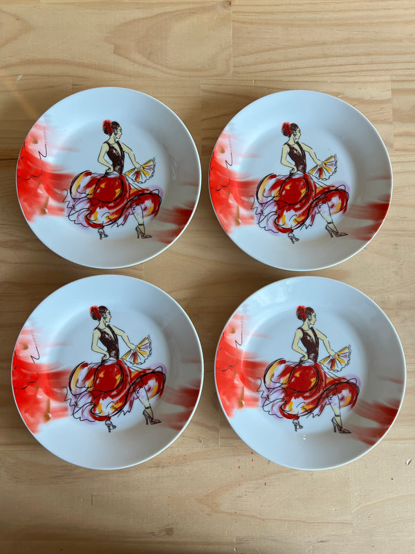 Set 4 Platos Flamenco