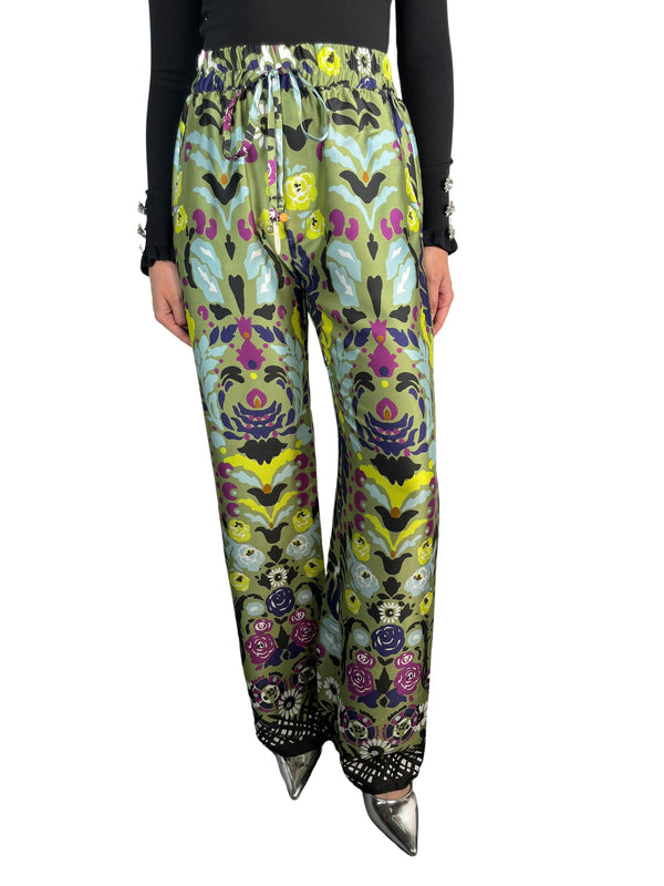 Pantalón Estampado Satinado