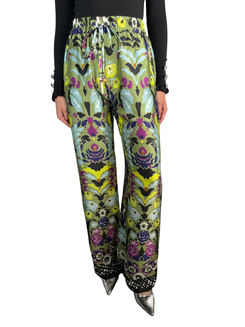 Pantalón Estampado Satinado