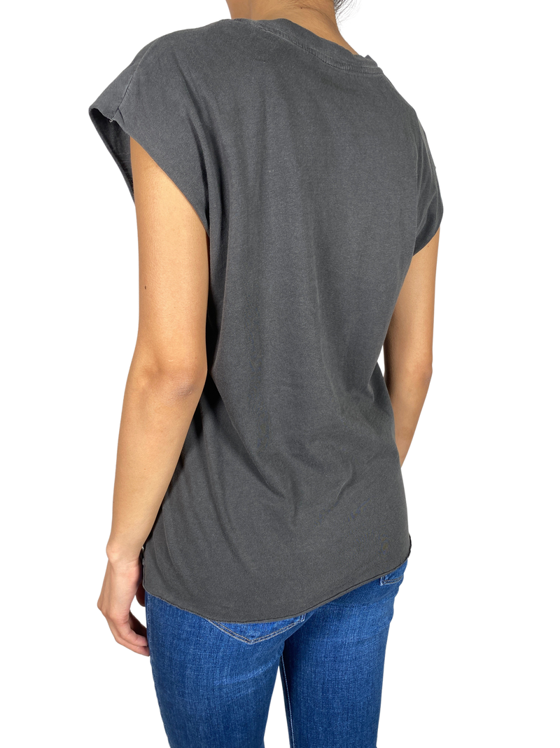 Polera Gris Calaveras