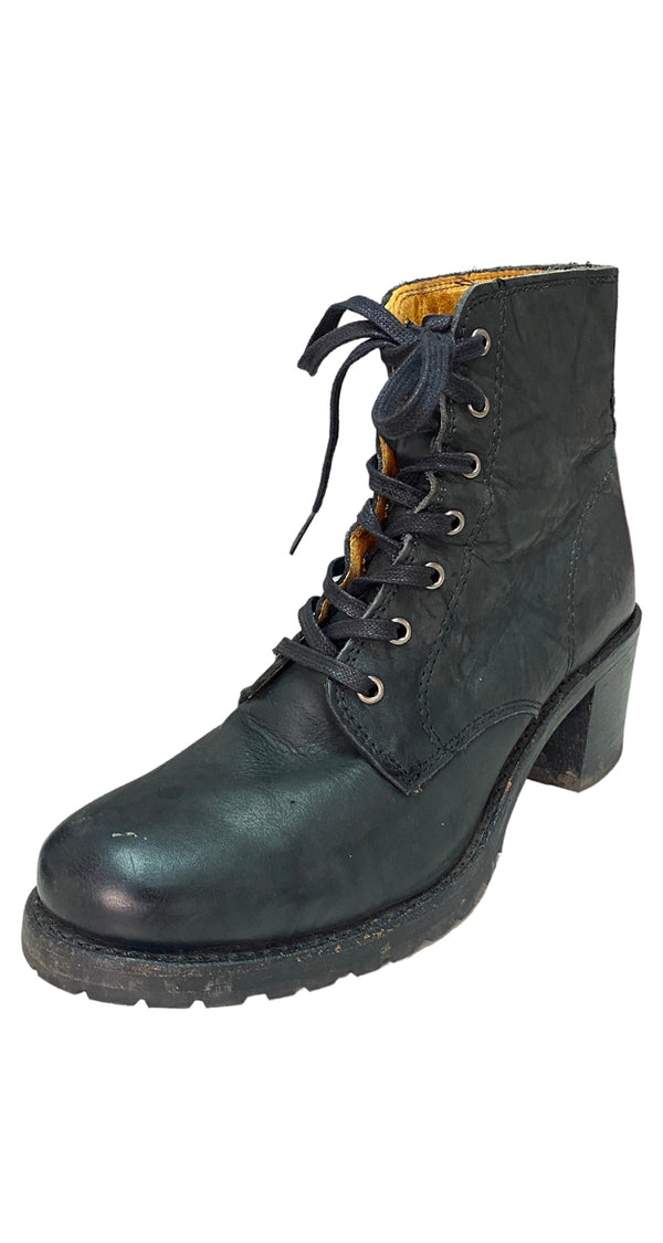 Botines Cuero Negro