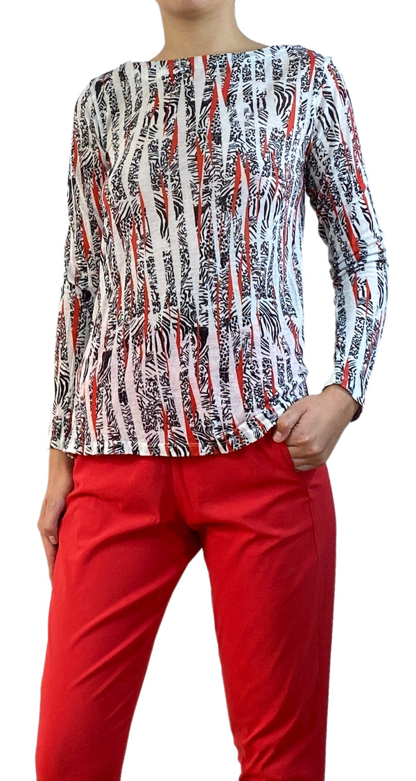 Polera Manga Larga Estampada