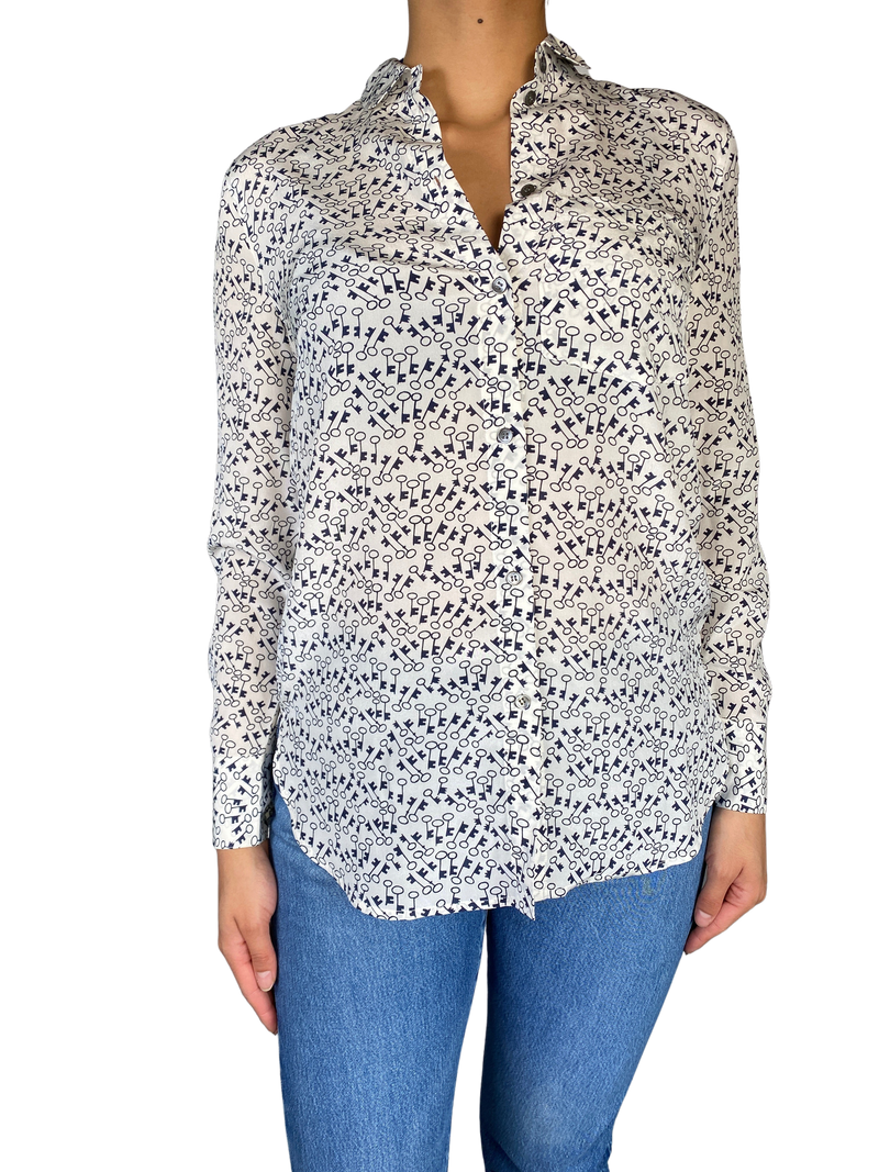 Blusa Seda Llaves