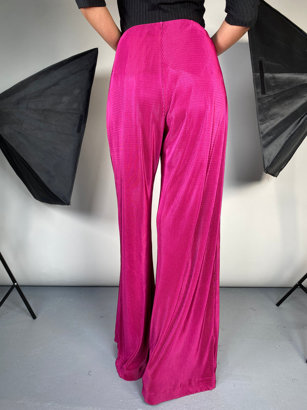 Pantalón Fucsia Plisado