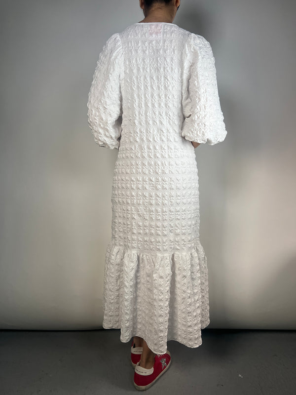 Vestido Blanco Texturizado
