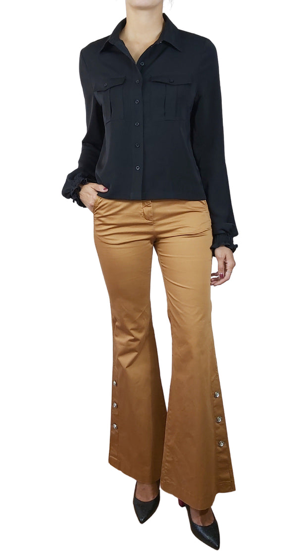 Blusa Negra Puños