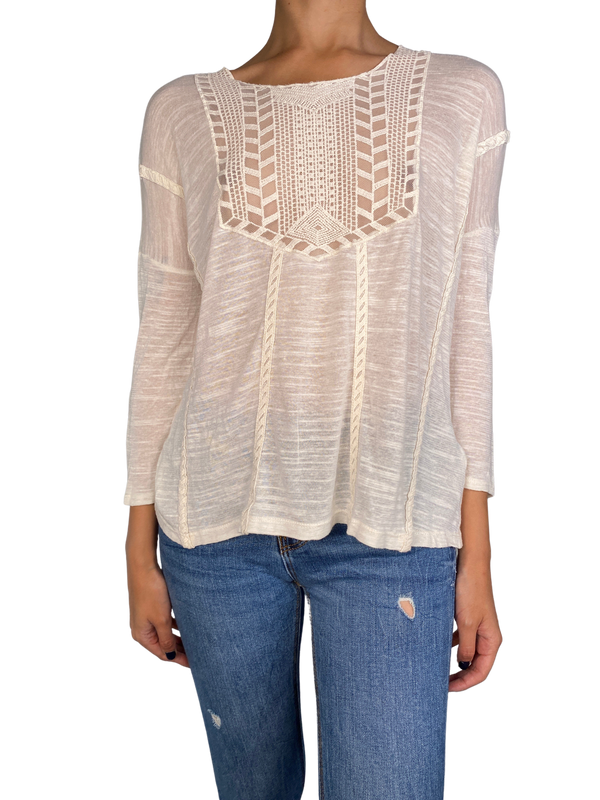 Blusa Blanca Broderie