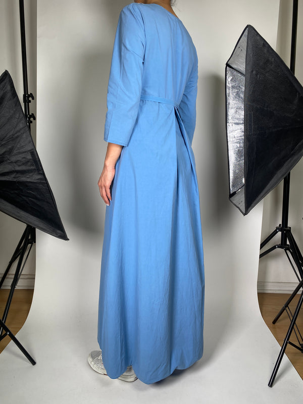 Vestido Azul Cinturón