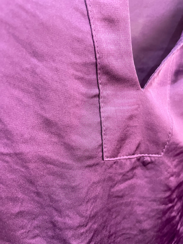 Blusa Morada Satinada