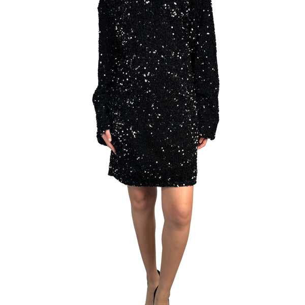 Lentejuelas Plata Vestido Brillos H&m Espalda Descubierta