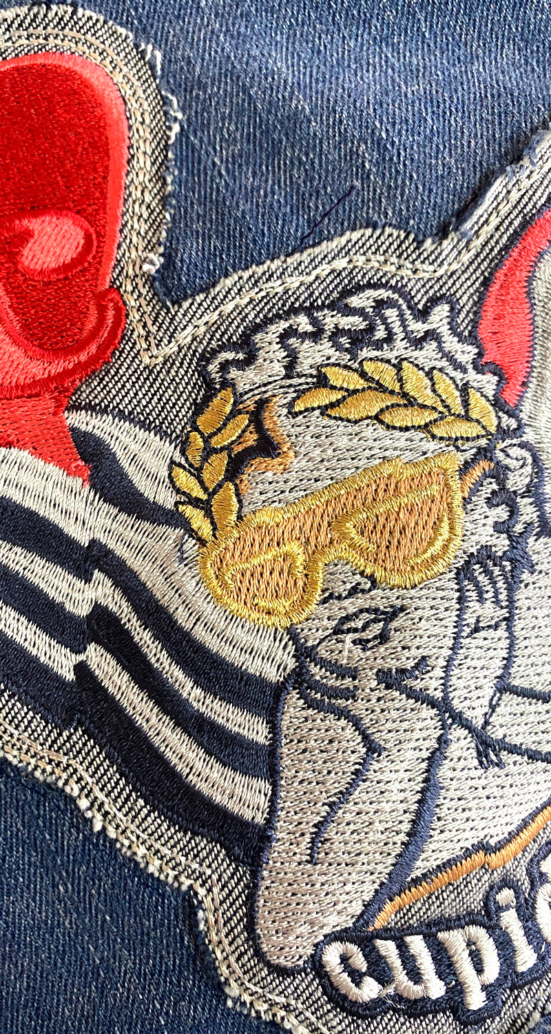 Chaqueta Denim Parches